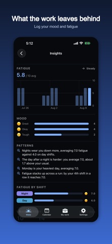 ShiftBell: Shift Work Alarm Screenshot 7 of 8