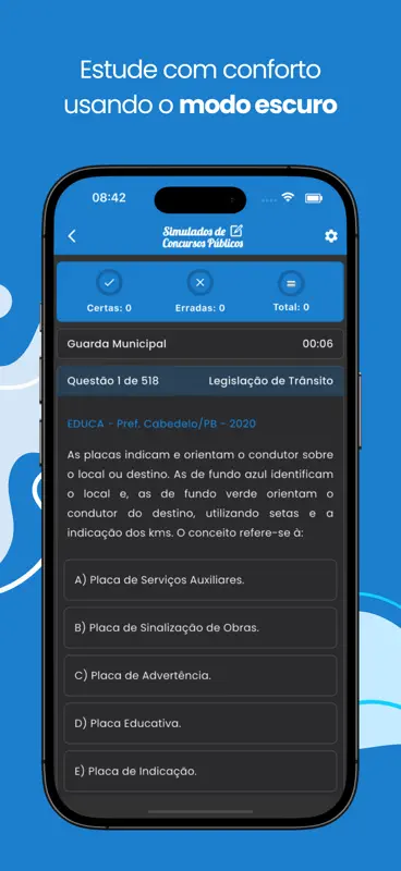 Simulado de Concursos Públicos screenshot 5 of 8