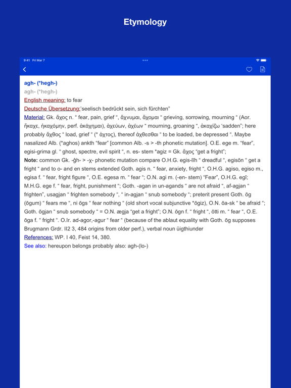 Screenshot #5 pour Proto Indo European Etymology
