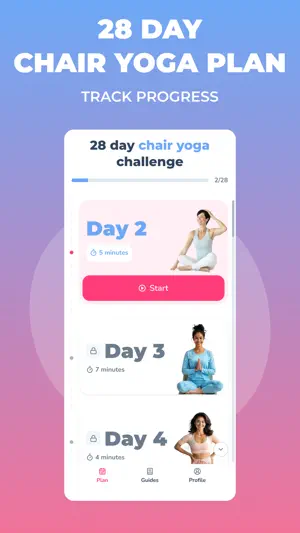 Yogio: Chair Yoga & Pilates screenshot 1