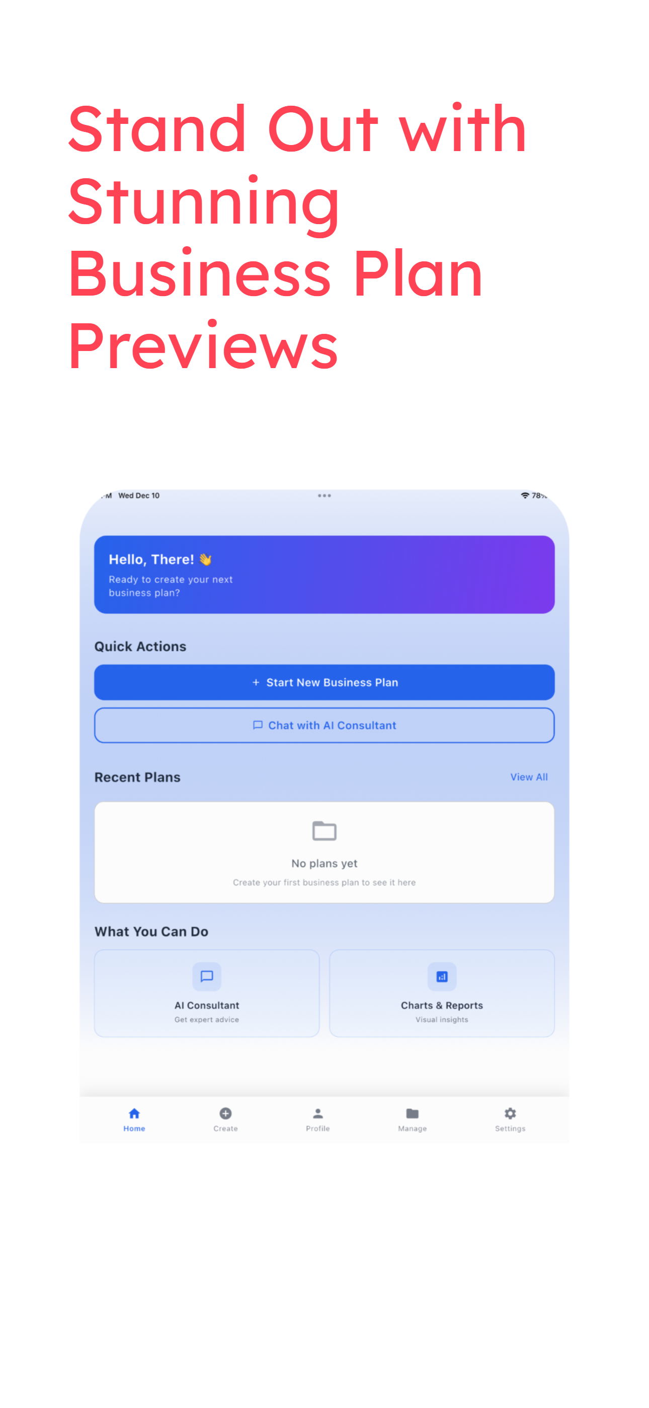 Business Plan AI & Card Maker screenshot 8