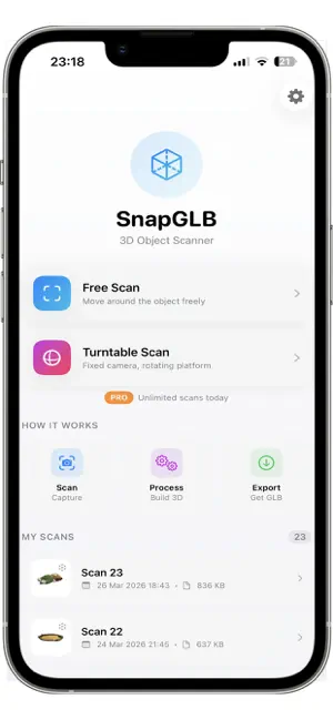 SnapGLB screenshot 1