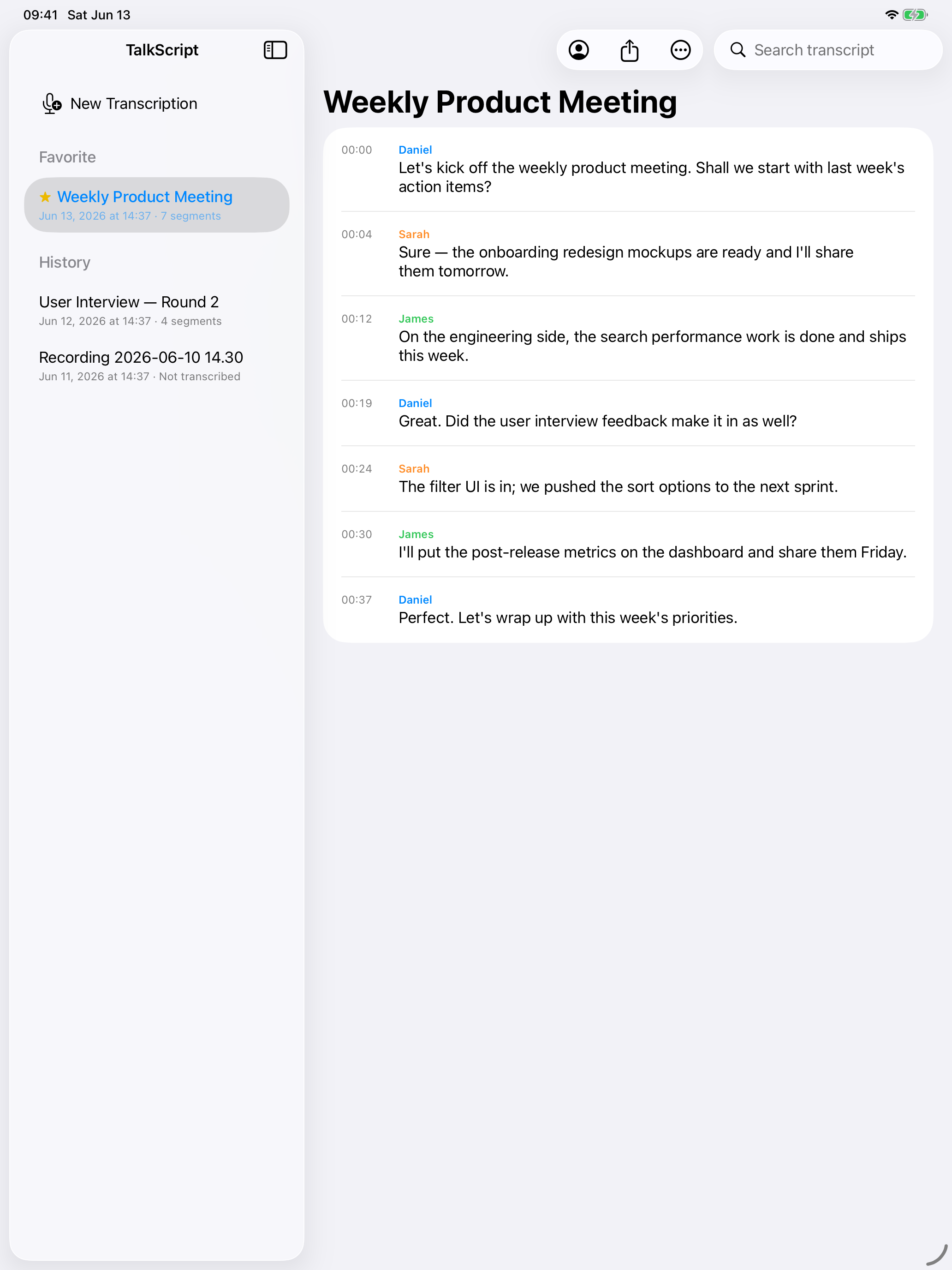 TalkScript - voice to script screenshot 8