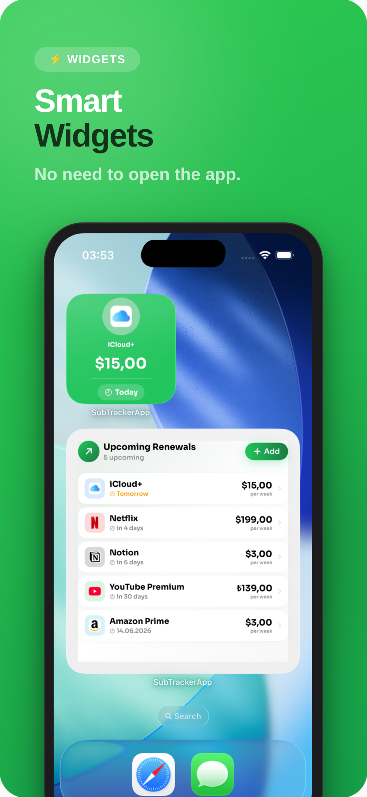 Subscriptions · Subtrackly