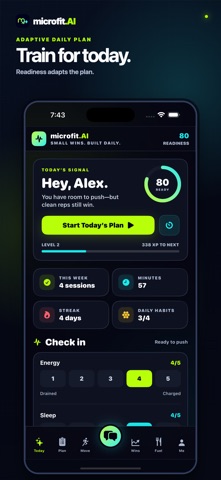 microfit.AI iPhone screenshot