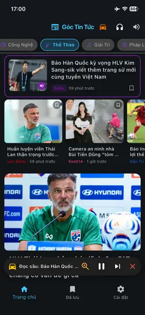 Góc Tin Tức - Nghe & Đọc Báo screenshot 1