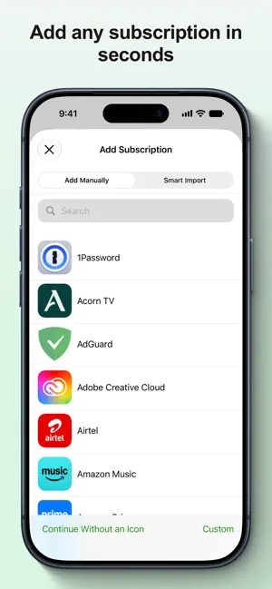 SubManager: Subscriptions screenshot 2
