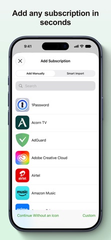 SubManager: Subscriptions Screenshot 2 of 7