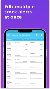 Stock Alerts BG(Alarm/Tracker) screenshot