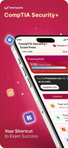 CompTIA Security Exam Pass Screenshot 1 of 7