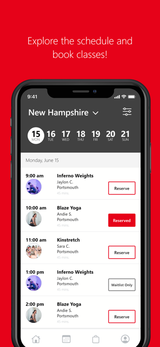 Blaze Schedule App Screenshot 3 of 4