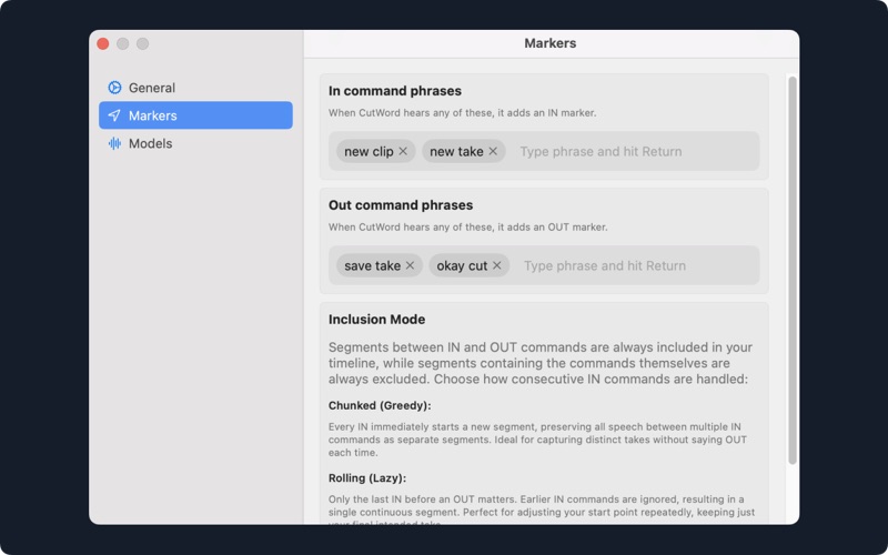 CutWord screenshot