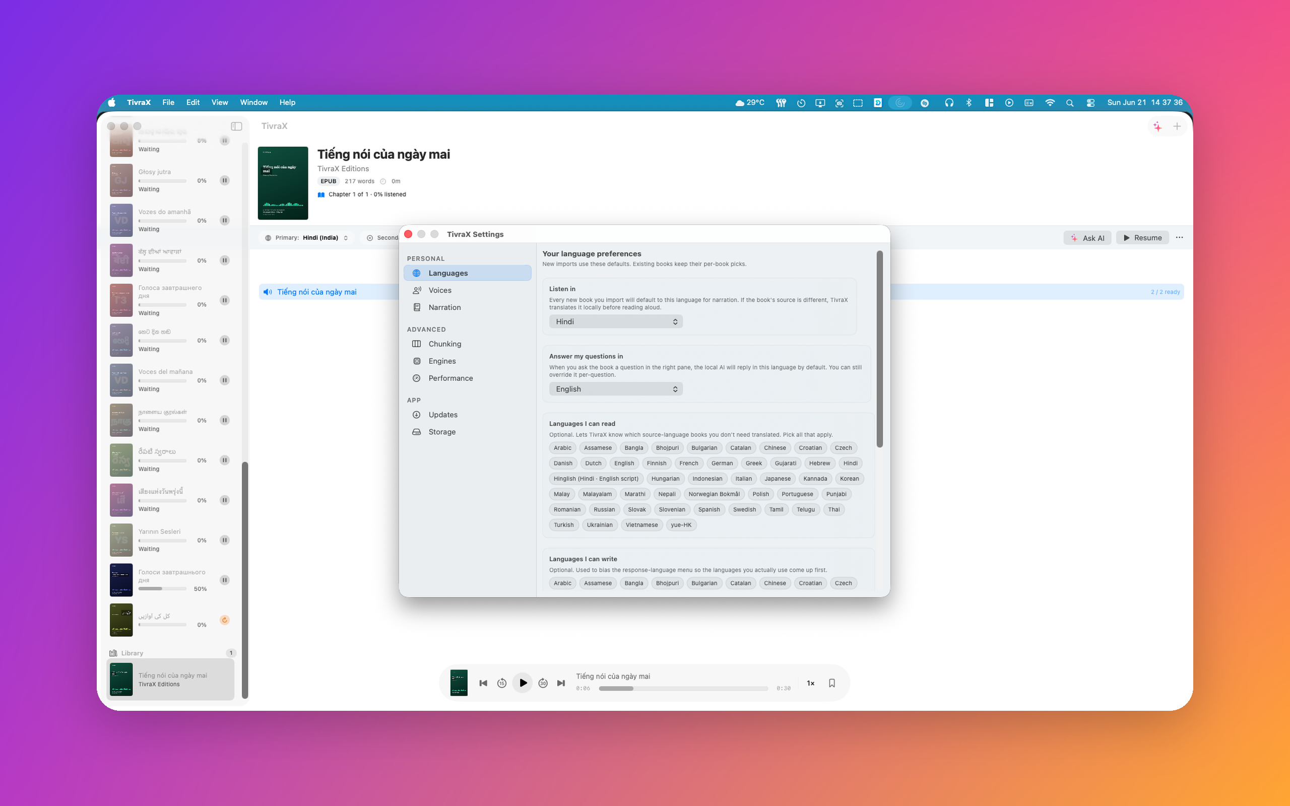 TivraX AI PDF Audiobook Reader screenshot 15