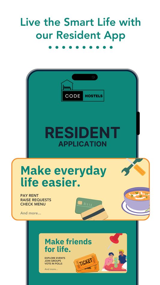 #1. Code Hostels (iOS) 由: Afzal Vohra