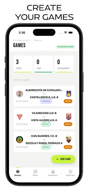 OptimalScout Mobile screenshot 1