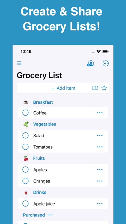 Shoppylist - Grocery List screenshot-0