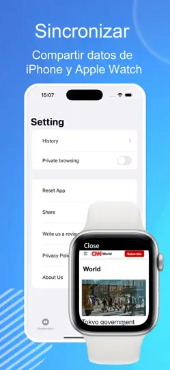Captura de pantalla de WristWeb - Watch Browser en iPhone 3