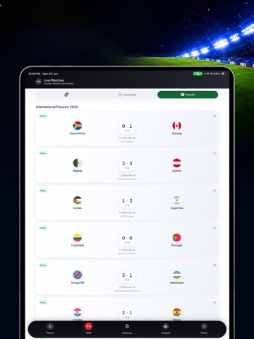 Football Live Scores:2026