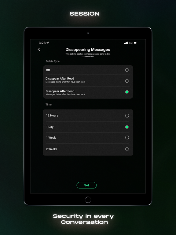 Session - Private Messenger iPad screenshot 5 - Social Networking app