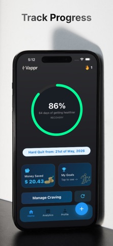 Vappr - Quit Vaping Companion screenshot