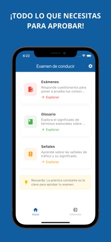 Examen teórico de conducir screenshot