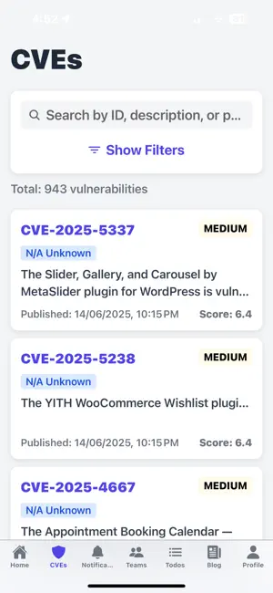 CVETodo screenshot 4