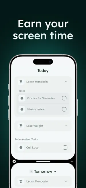 GoalLock: Tasks & Screen Time screenshot 1