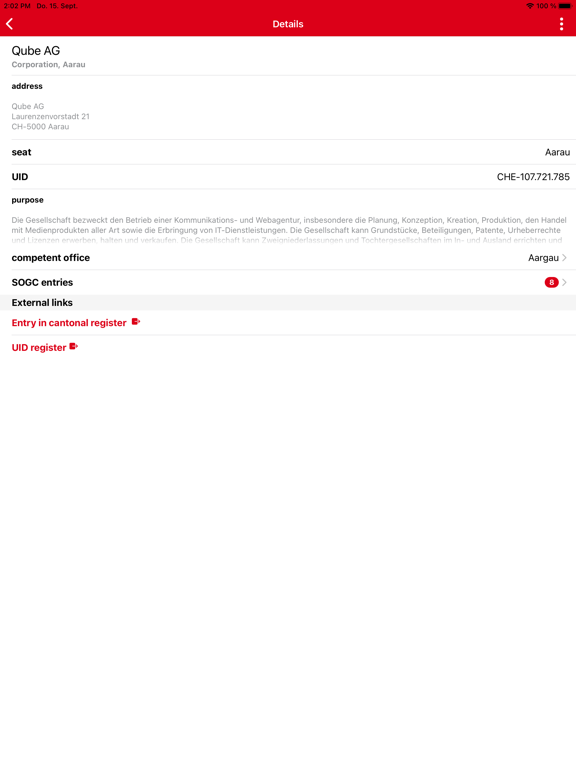 Screenshot #6 pour Zefix mobile