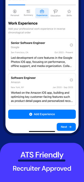 CV Maker - PDF + LaTeX Screenshot 3 of 6