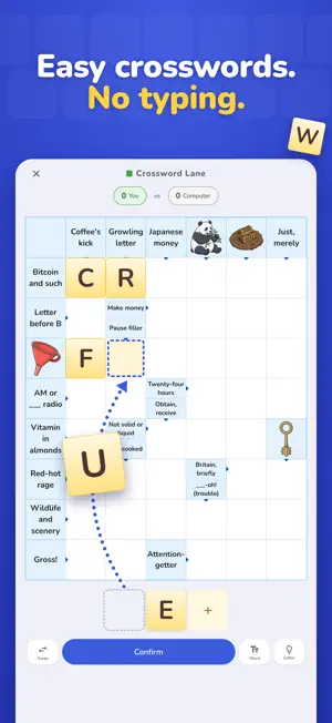 Crossword Lane: Easy Puzzles screenshot 2