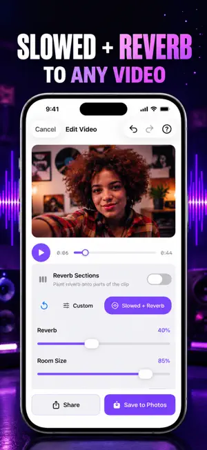 Add Reverb to Video: Echofy screenshot 2