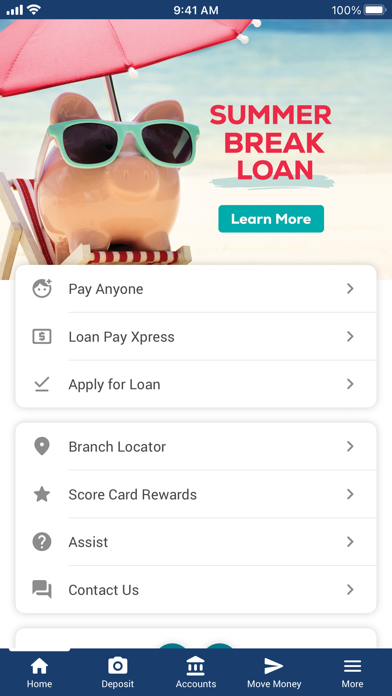 Michigan United Credit Union Screenshot