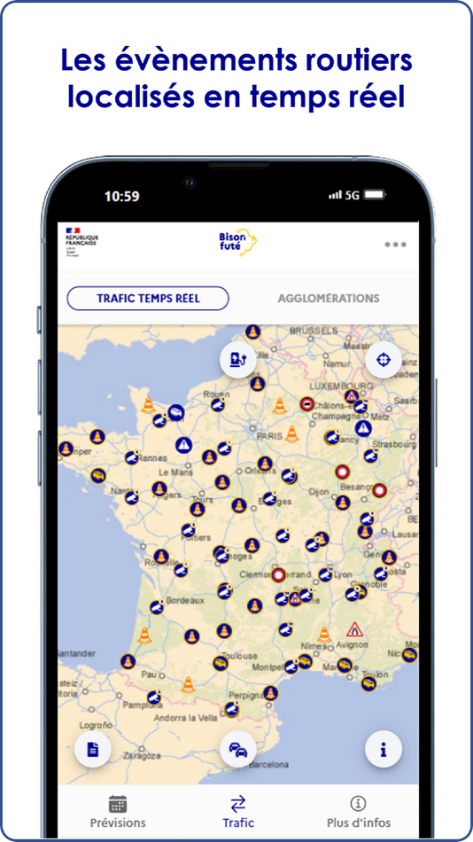 #2. Bison Futé (iOS) Podle: Service de l'observation et des statistiques (SOeS)