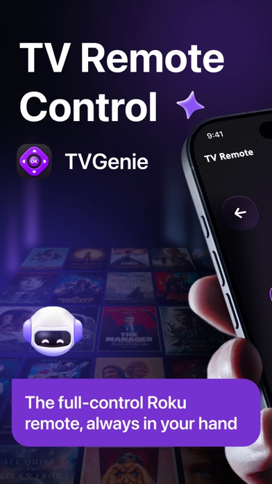 Remote for Roku - TVGenie iPhone screenshot 1 - Lifestyle app