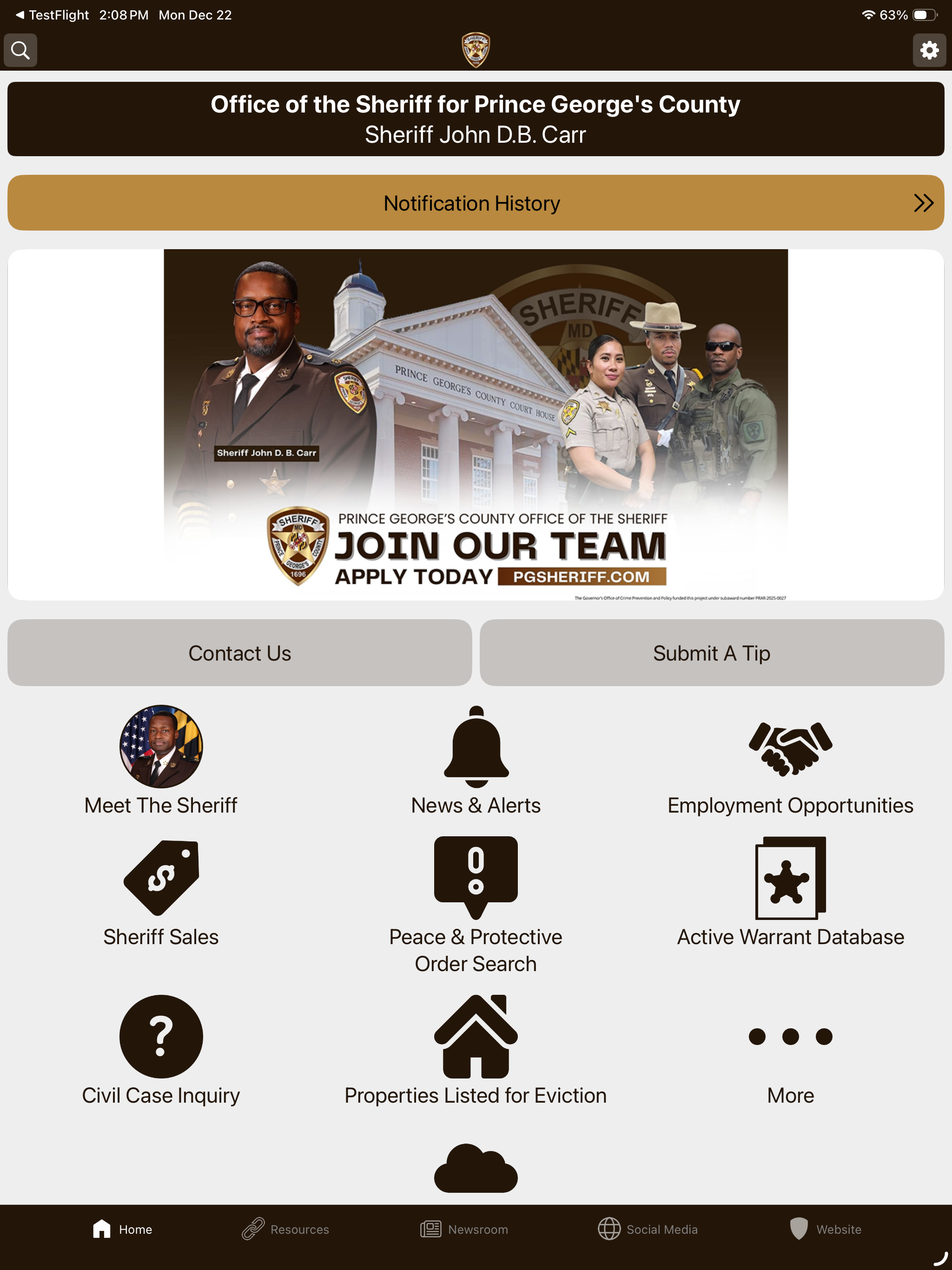Prince George’s Sheriff MD