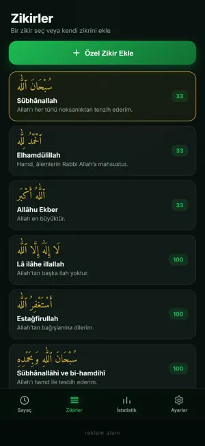 Zikirmatik + Dijital Tesbih screenshot 2