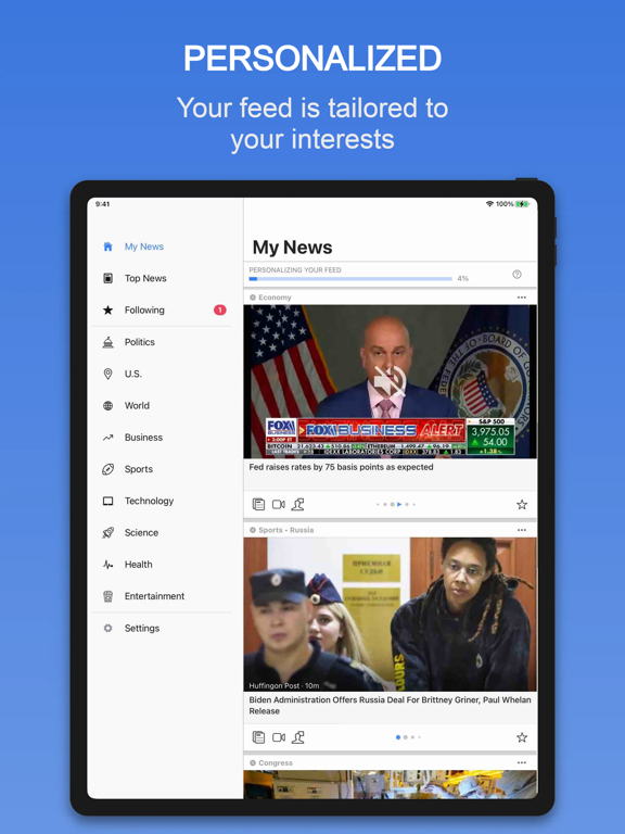 Screenshot #4 pour Fuse: Personalized News
