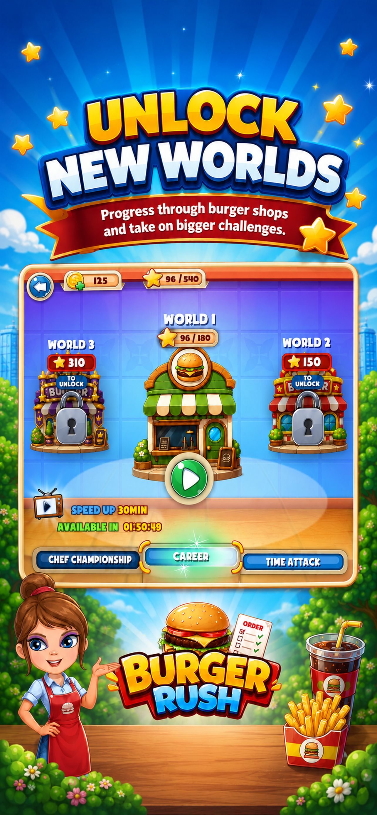 Burger Diner: Chef Time Game screenshot 3