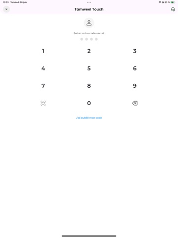 Tamweel iPad screenshot