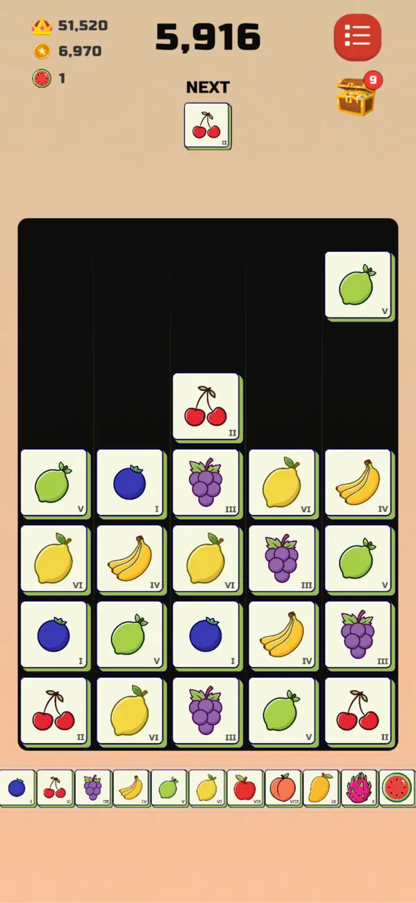 Screenshot #3 pour Merge Fruits 3000