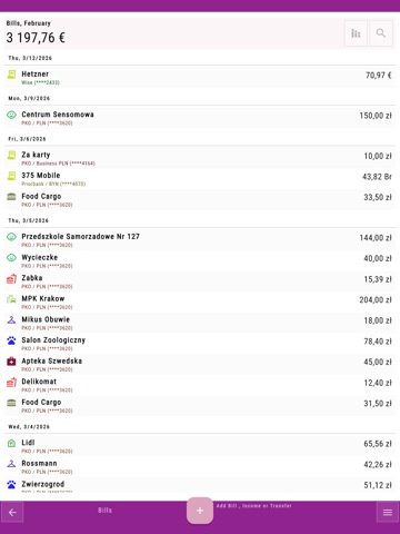 Fingrom: Expense Tracker iPad screenshot