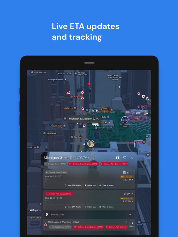 Destination Shuttle iPad screenshot 1 - Navigation app