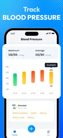 Blood Pressure App-BP Tracker : capture d’écran 1 sur 5
