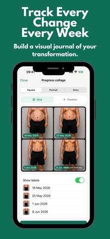 Beforely: Progress Photo Maker iPhone screenshot