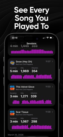 Herta - Drum Practice Tracker iPhone screenshot