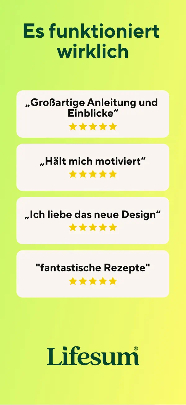Lifesum: Kalorien Zähler AI iPhone App Screenshot 7 – Gesundheit & Fitness