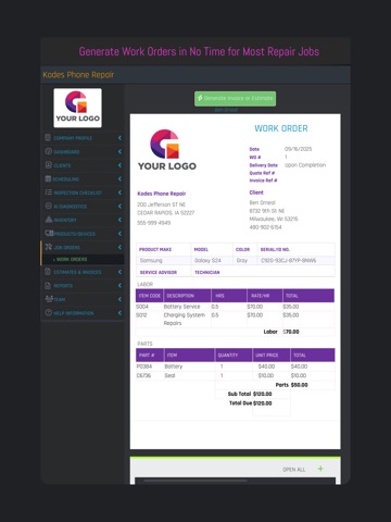 App screenshot
