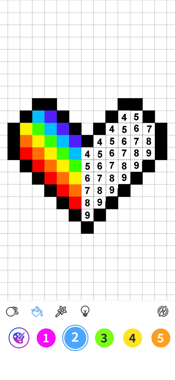 Screenshot #1 pour Pixel Art à colorize - No.Draw