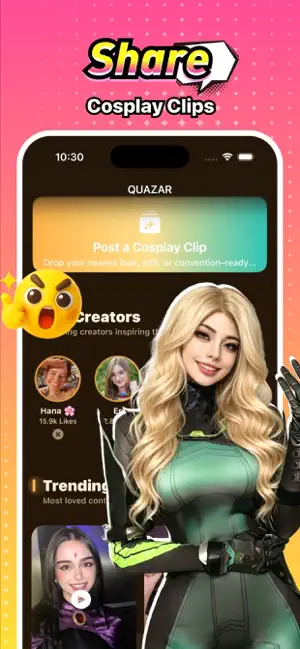Quazar - share iPhone screenshot 1