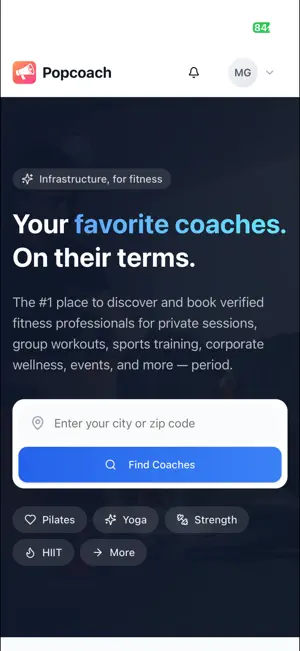 Popcoach screenshot 1